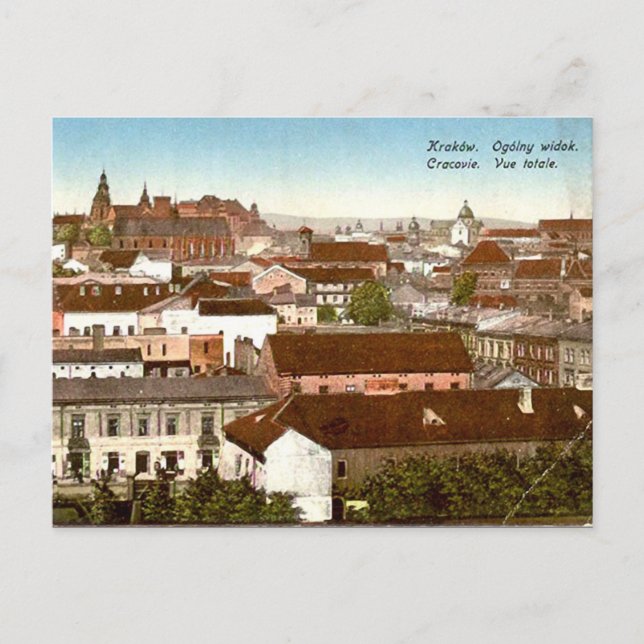 Alte Postkarte - Krakau, Polen (Vorderseite)