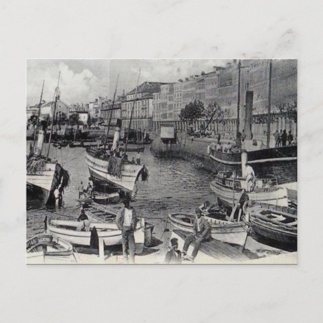 Alte Postkarte - La Coruna, Spanien (Vorderseite)