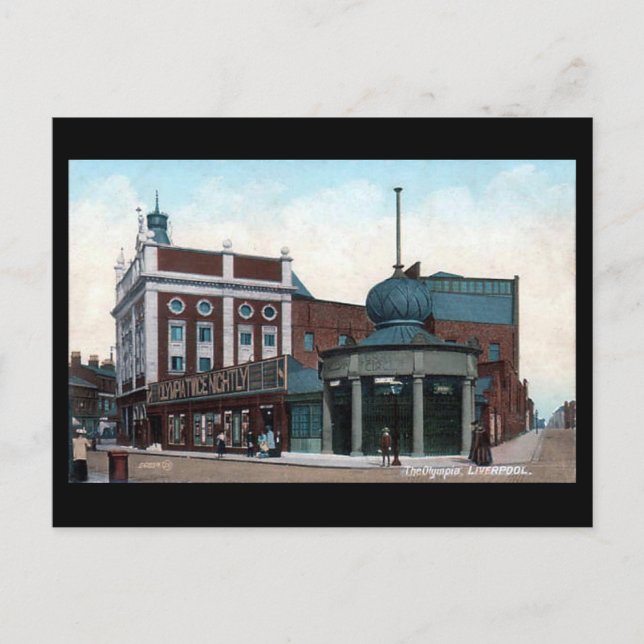 Alte Postkarte - Liverpool (Vorderseite)