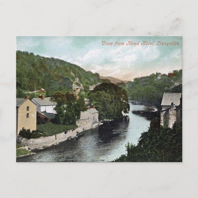Alte Postkarte - Llangollen, Wales (Vorderseite)