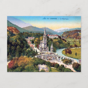 Alte Postkarte - Lourdes, La Basilique
