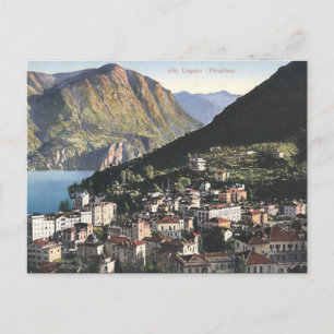 Alte Postkarte - Lugano - Paradiso, Schweiz