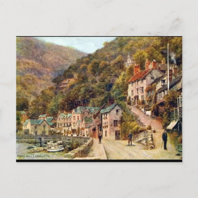 Alte Postkarte - Lynmouth, Devon (Vorderseite)