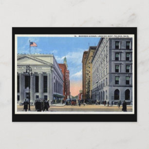 Alte Postkarte - Madison Ave, Toledo, Ohio