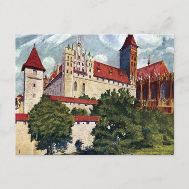 Alte Postkarte - Malbork/Marienburg, Polen (Vorderseite)