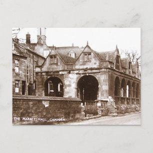 Alte Postkarte - Markthalle, Chipping Campo