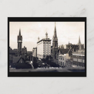 Alte Postkarte - Melbourne, Victoria
