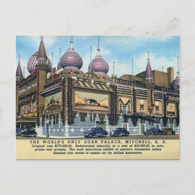 Alte Postkarte - Mitchell, Süddakota (Vorderseite)