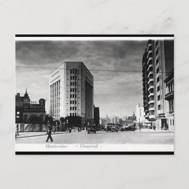 Alte Postkarte - Montevideo, Uruguay (Vorderseite)