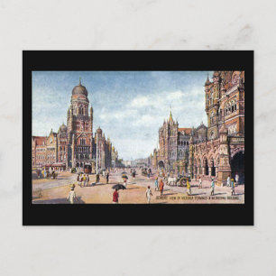 Alte Postkarte - Mumbai, Victoria Terminus
