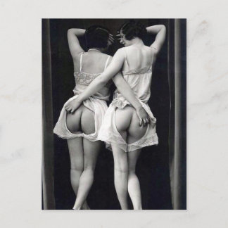 Alte Postkarte - Nahe Freunde