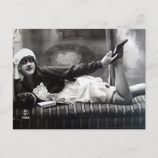 Alte Postkarte - Neuausrichtung der Haushaltshilfe