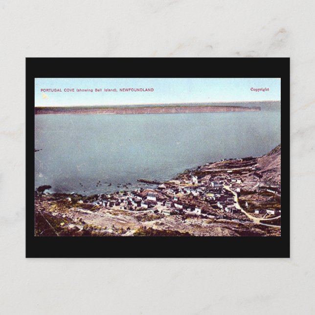 Alte Postkarte - Neufundland, Portugal Cove & Bell (Vorderseite)