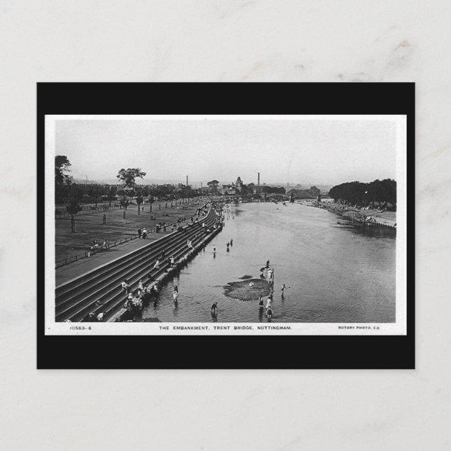 Alte Postkarte - Nottingham, Trent Bridge (Vorderseite)