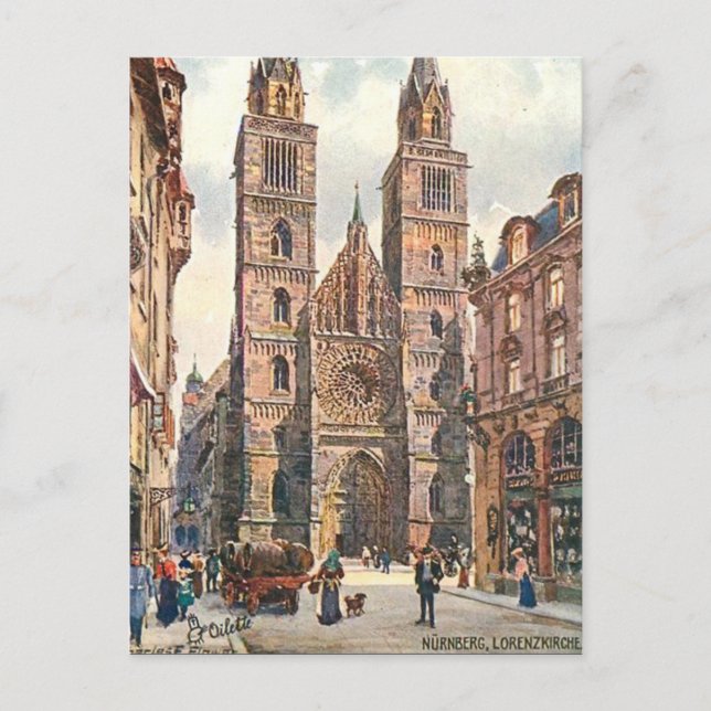 Alte Postkarte - Nürnberg, Deutschland (Vorderseite)
