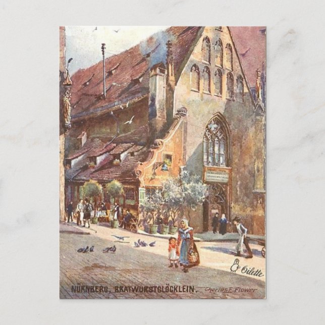 Alte Postkarte - Nürnberg, Deutschland (Vorderseite)