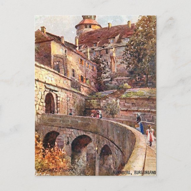 Alte Postkarte - Nürnburg (Nürnburg), Deutschland (Vorderseite)