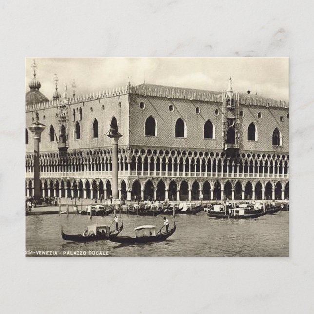 Alte Postkarte - Palazzo Ducale, Venezia (Vorderseite)