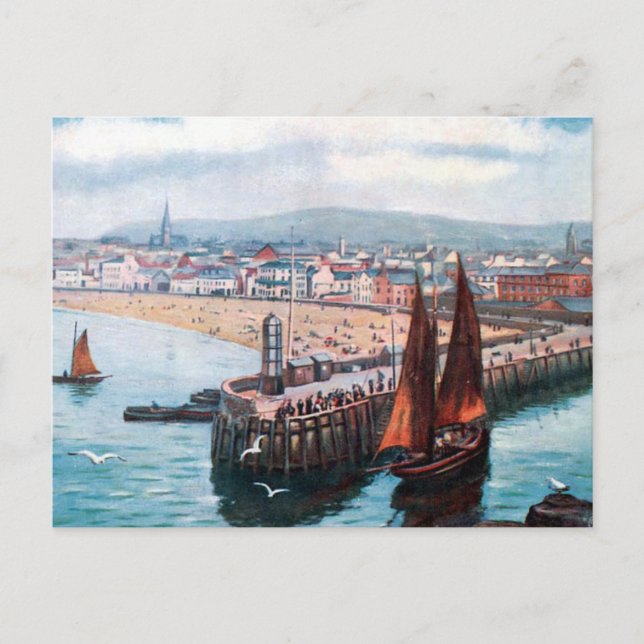 Alte Postkarte - Peel, Isle of Man (Vorderseite)