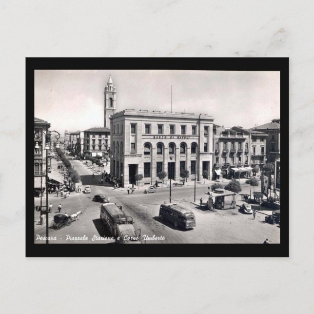 Alte Postkarte - Pescara, Corso Umberto (Vorderseite)