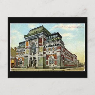 Alte Postkarte - Philadelphia, Akademie der Bilden