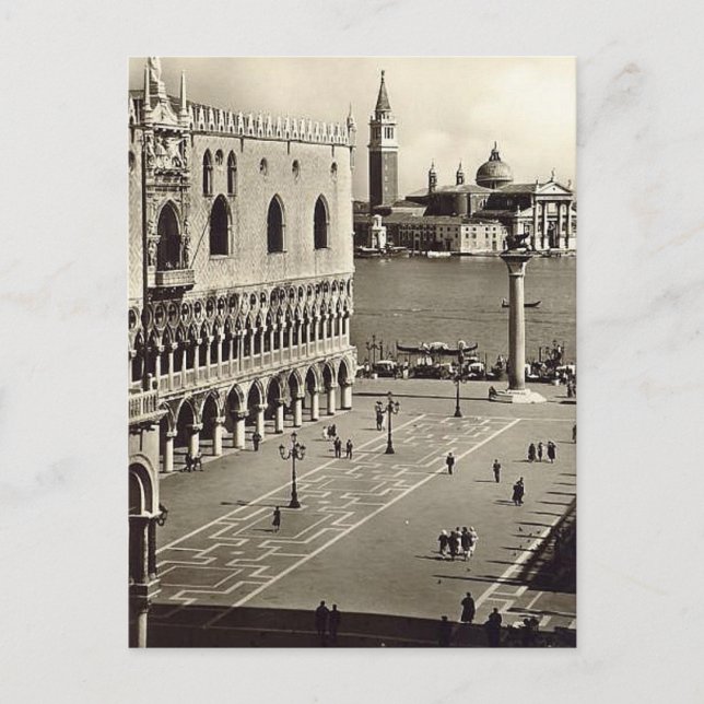 Alte Postkarte - Piazzetta San Marco, Venezia (Vorderseite)