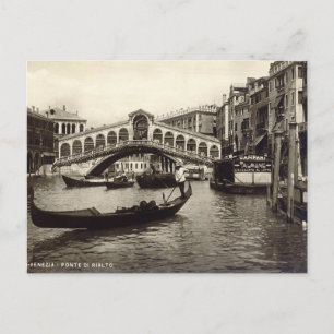 Alte Postkarte - Ponte di Realto, Venezia