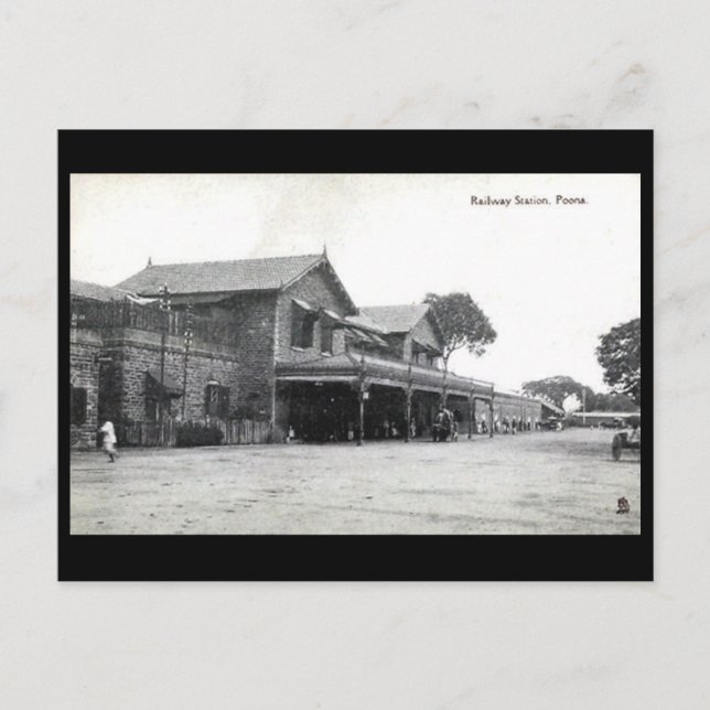 Alte Postkarte - Pune, Indien (Vorderseite)