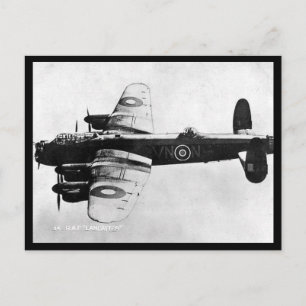 Alte Postkarte - RAF Lancaster Bomber