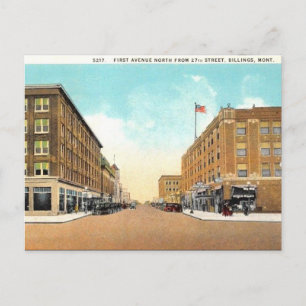 Alte Postkarte - Rechnungen, Montana