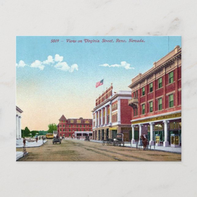 Alte Postkarte - Reno, Nevada (Vorderseite)