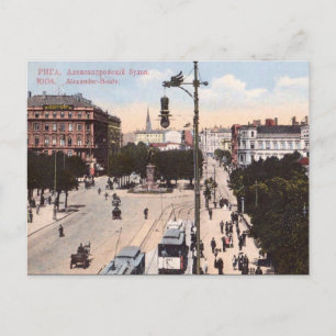 Alte Postkarte - Riga, Lettland