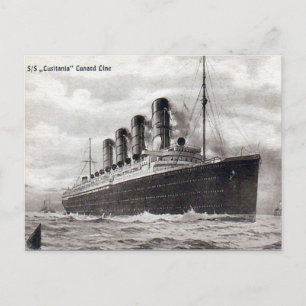 Alte Postkarte - RMS Lusitania