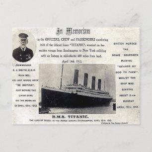 Alte Postkarte - RMS "Titanic"