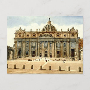 Alte Postkarte, Rom, St. Peter und der Vatikan Postkarte