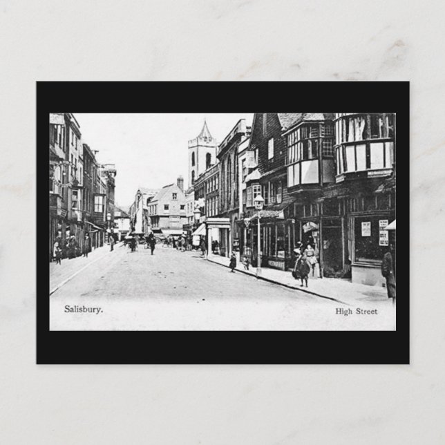 Alte Postkarte - Salisbury, Wiltshire (Vorderseite)