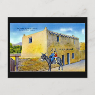 Alte Postkarte - Santa Fe, New Mexico, USA.