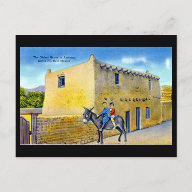 Alte Postkarte - Santa Fe, New Mexico, USA. (Vorderseite)
