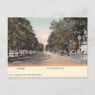 Alte Postkarte - Santiago, Chile