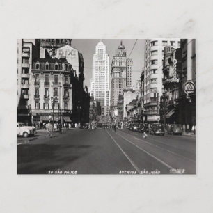 Alte Postkarte - São Paulo, Brasilien