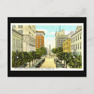 Alte Postkarte, Savannah, Georgien Postkarte