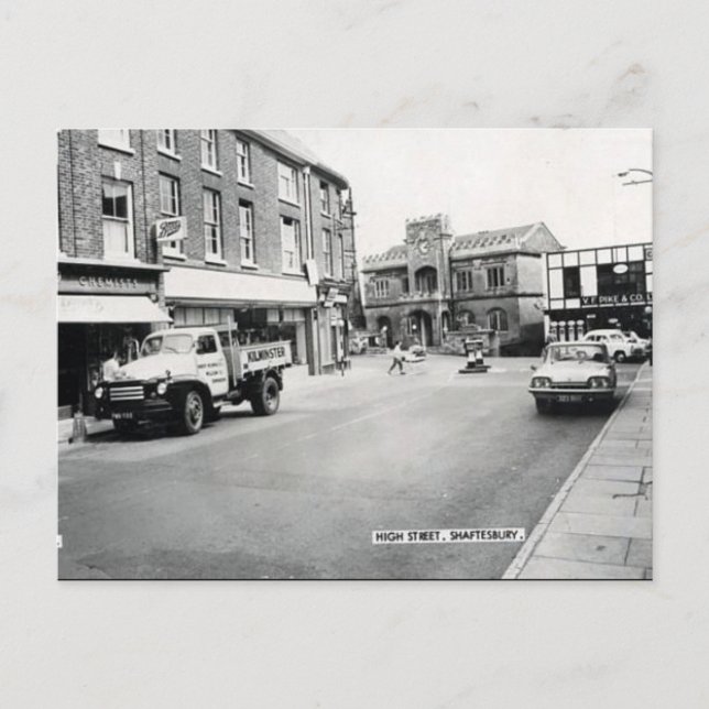 Alte Postkarte - Shaftesbury, Dorset (Vorderseite)