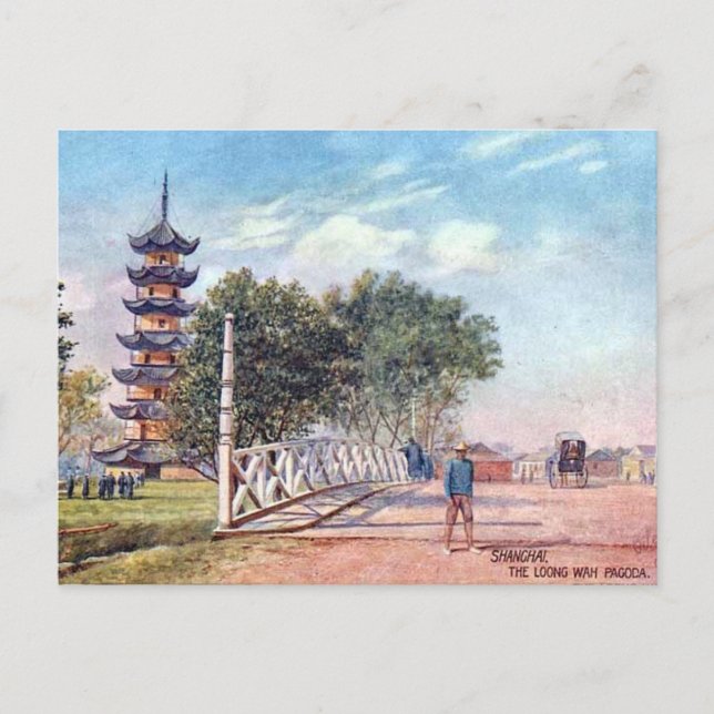 Alte Postkarte - Shanghai, China (Vorderseite)