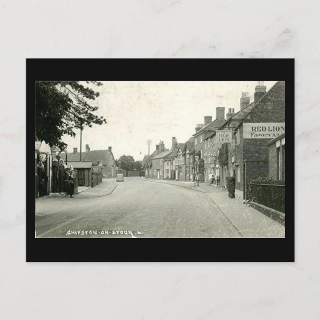 Alte Postkarte, Shipston-on-Stour, Warwickshire Postkarte (Vorderseite)