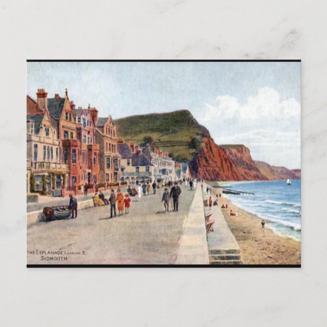 Alte Postkarte - Sidmouth, Devon (Vorderseite)