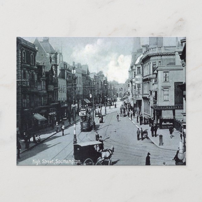 Alte Postkarte - Southampton, Hampshire (Vorderseite)