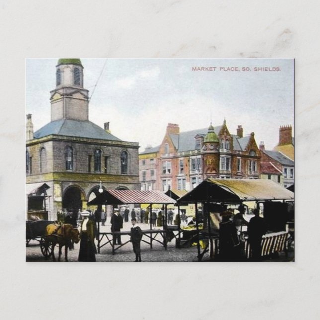 Alte Postkarte - Südschilde, Zyne und Trage (Vorderseite)