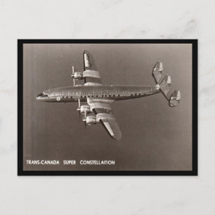 Alte Postkarte - Super Constellation