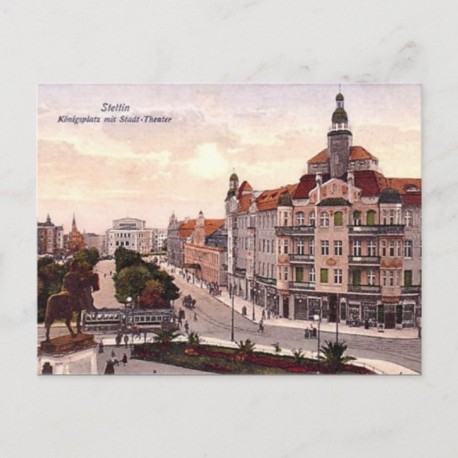 Alte Postkarte - Szczecin, Polen (Vorderseite)