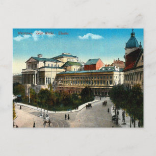 Alte Postkarte - Teatr Wielki, Warschau, Polen